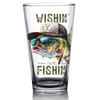 - Wishin I Was Fishing Pint Glass - 6 pcs