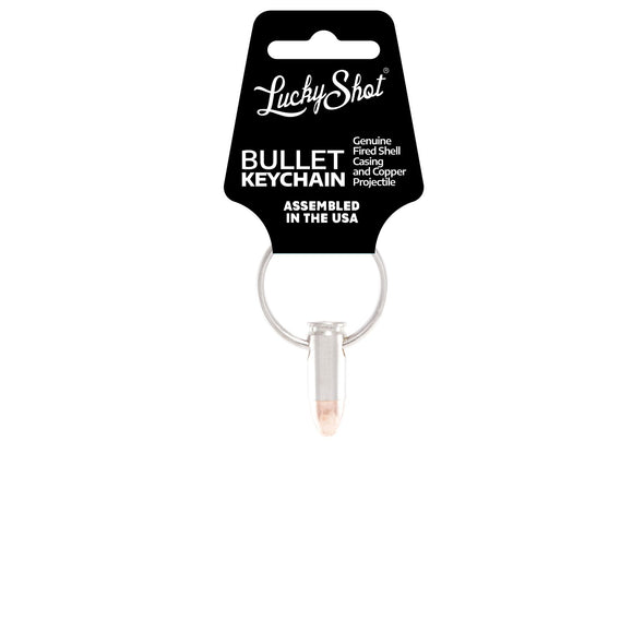 9MM Bullet Keychain - Nickel