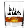 Whiskey Glass - My Family Guns - 2 Monkey Trading LLC