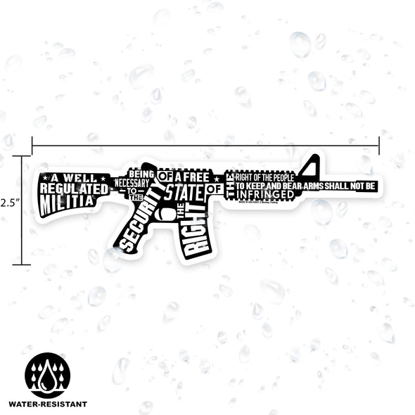 2nd Amendment AR Rifle Decal