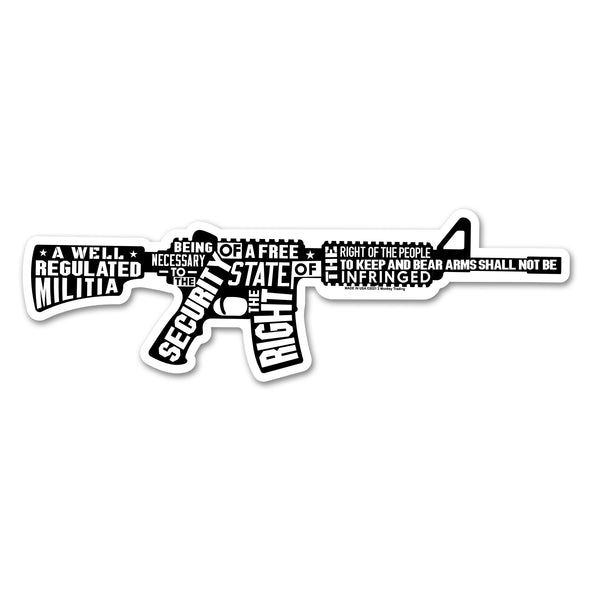 2nd Amendment AR Rifle Decal