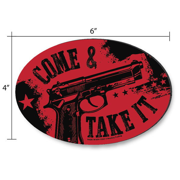 Come And Take It Oval Decal