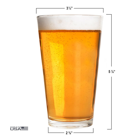 Pint Glass - US Second Amendment - 2 Monkey Trading LLC