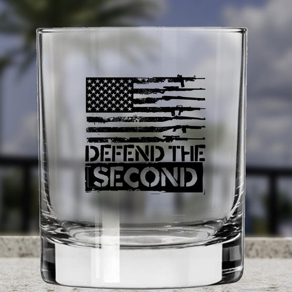 Whiskey Glass - Defend the Second - 2 Monkey Trading LLC