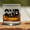 Whiskey Glass - 2nd Amendment Silhouette - 2 Monkey Trading LLC