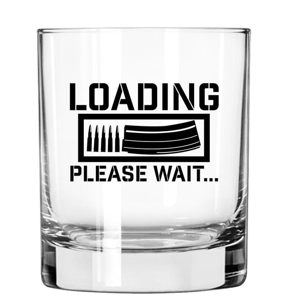 Whiskey Glass - Loading Please Wait - 2 Monkey Trading LLC